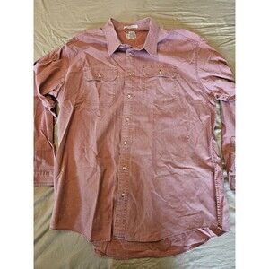 L.L. Bean Men’s Traditional Fit Long Sleeve Button Down Shirt XXL Tall Salmon